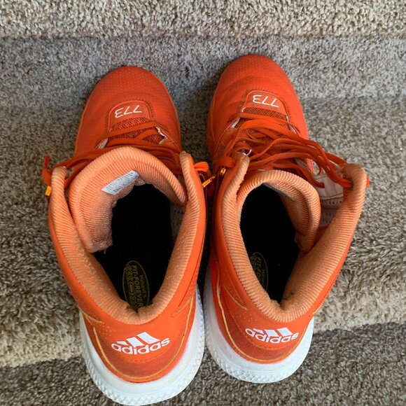 Adidas Men's 773 Bounce Orange Derrick Rose Basketball High Tops. - Picture 6 of 14